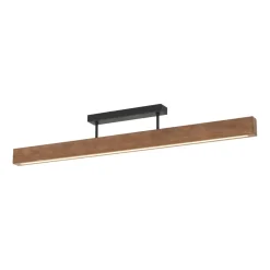 Wohnzimmerlampen|Holzlampen*TK Lighting LED Deckenleuchte Holz Metall 3000 K warmweiß 2807 lm 96 cm
