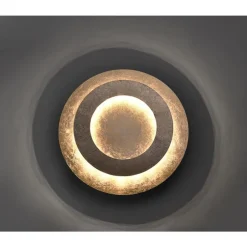 Paul Neuhaus LED Deckenleuchte in Blattgold Metall 2270 lm Ø40 cm< Deckenleuchten|Flurlampen