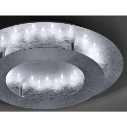 Deckenleuchten|Flurlampen*Paul Neuhaus LED Deckenleuchte in Blattsilber Metall 18 W Ø40 cm