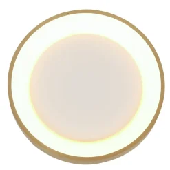 Deckenleuchten|Led Lampen*Steinhauer LED Deckenleuchte in Gold Weiß Ø38 cm 30 W gemütlich