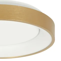 Deckenleuchten|Led Lampen*Steinhauer LED Deckenleuchte in Gold Weiß Ø38 cm 30 W gemütlich