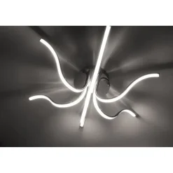 Just Light LED Deckenleuchte Metall in Chrom 3000 K 4 W L:67 cm< Deckenleuchten|Flurlampen