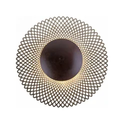 Deckenleuchten|Flurlampen*Paul Neuhaus LED Deckenleuchte Metall Rost-Gold Ø45 cm 12 W dimmbar