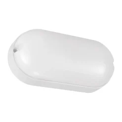 Strühm LED Deckenleuchte oval IP65 Weiß 19,5 cm Keller außen< Badezimmer Lampe|Feuchtraumleuchten