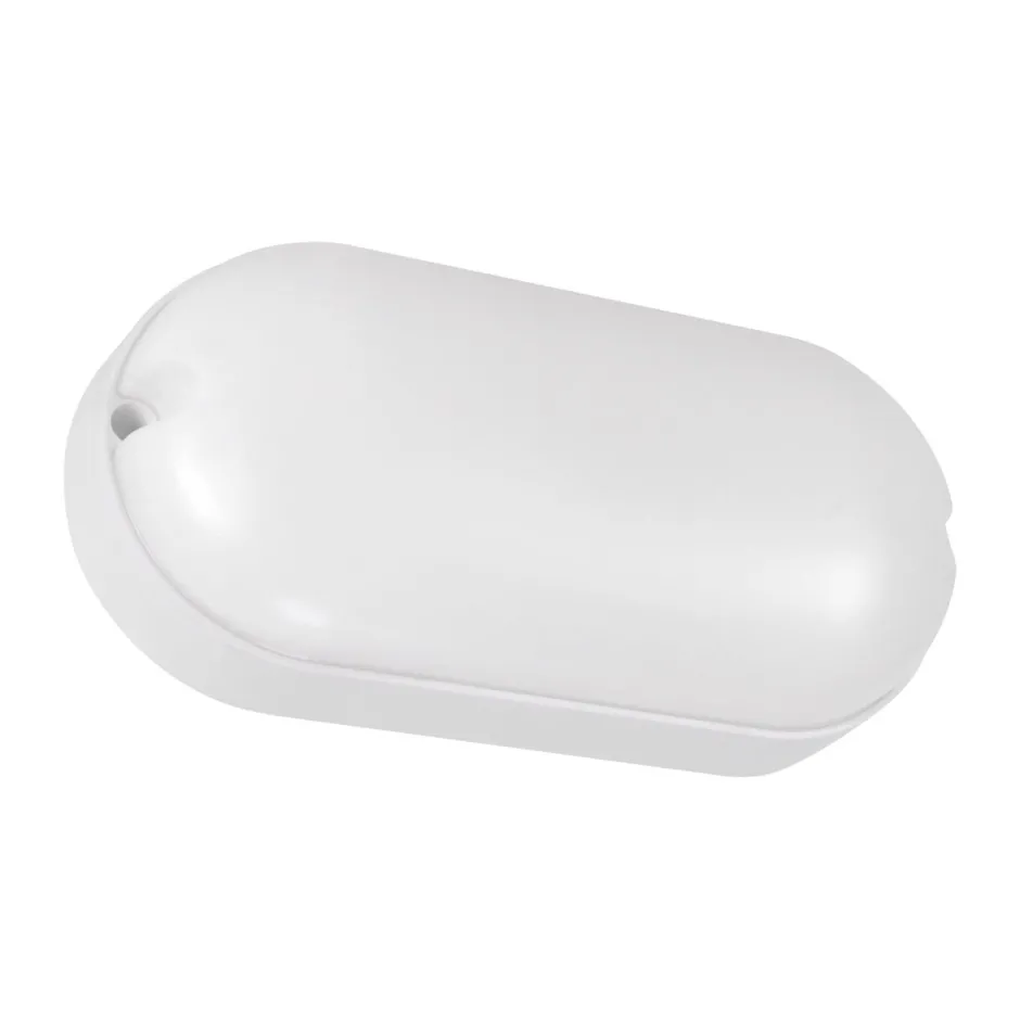 Strühm LED Deckenleuchte oval IP65 Weiß 19,5 cm Keller außen< Badezimmer Lampe|Feuchtraumleuchten