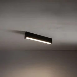 Flurlampen|Bürolampen*Nowodvorski LED Deckenleuchte Schwarz Aluminium 1200 lm L:50 cm
