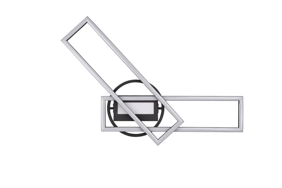 Flurlampen|Bürolampen*Trio Reality LED Deckenleuchte Schwarz Dimmer Fernbedienung 4500 lm