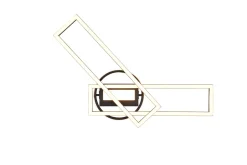 Flurlampen|Bürolampen*Trio Reality LED Deckenleuchte Schwarz Dimmer Fernbedienung 4500 lm