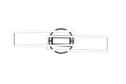 Flurlampen|Bürolampen*Trio Reality LED Deckenleuchte Schwarz Dimmer Fernbedienung 4500 lm