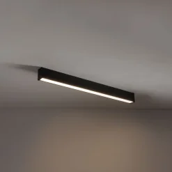 Nowodvorski LED Deckenleuchte Schwarz Aluminium 3000 K L:100 cm< Flurlampen|Bürolampen