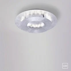 Deckenleuchten|Flurlampen*Paul Neuhaus LED Deckenleuchte schwenkbar Ø34 cm 6 W in Blattsilber