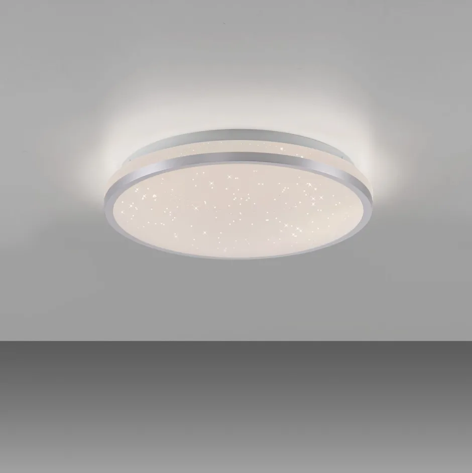 Deckenleuchten|Flurlampen*Just Light LED Deckenleuchte Sternenhimmel Silber 1380 lm dimmbar