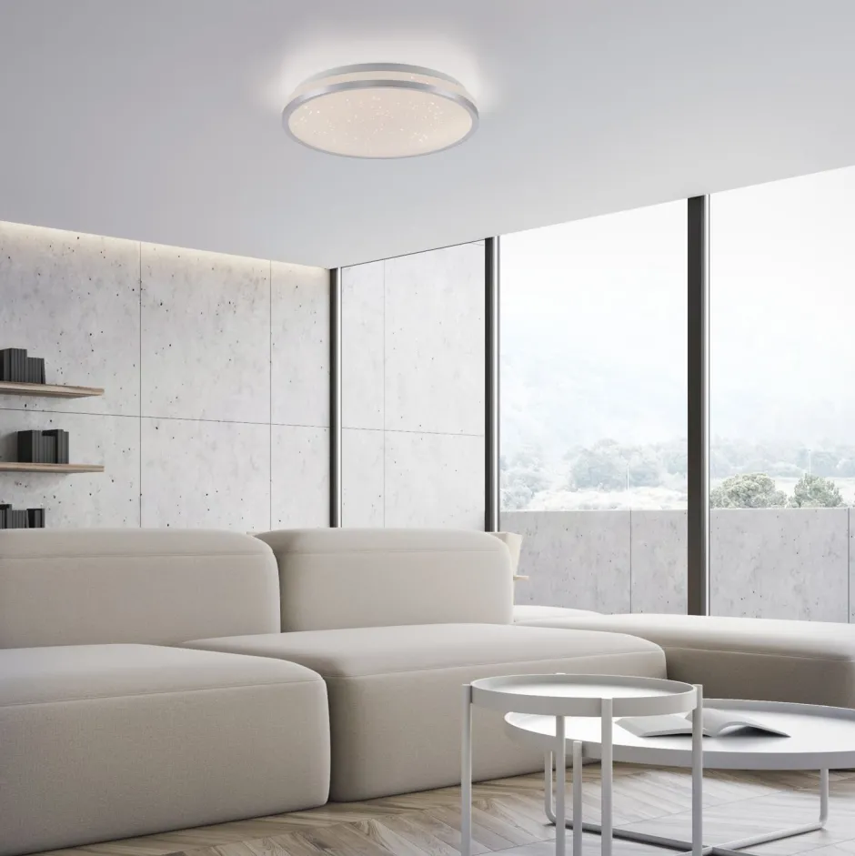 Deckenleuchten|Flurlampen*Just Light LED Deckenleuchte Sternenhimmel Silber 1380 lm dimmbar