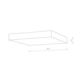 Deckenleuchten|Led Lampen*Nowodvorski LED Deckenleuchte Weiß 3000 K 4600 lm B: 30 cm H: 4 cm