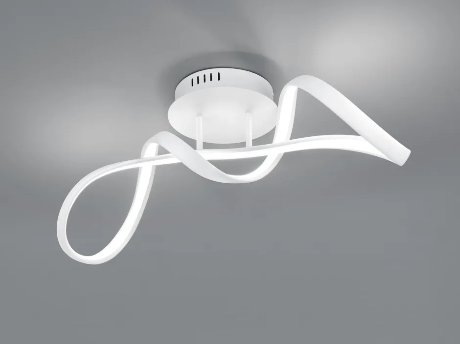 Flurlampen|Bürolampen*Trio Reality LED Deckenleuchte Weiß dimmbar L:60 cm 28 W 3400 lm