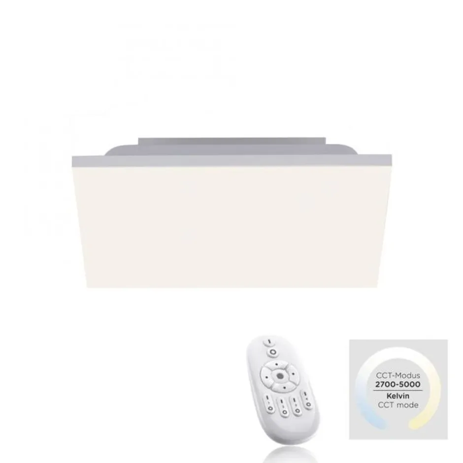 Just Light LED Deckenleuchte Weiß Dimmer 20 W Fernbedienung< Wohnzimmerlampen|Schlafzimmer Lampen