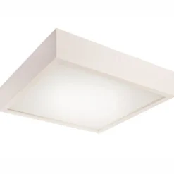 Lamkur LED Deckenleuchte Weiß Holz eckig Wohnzimmer< Deckenleuchten|Led Lampen