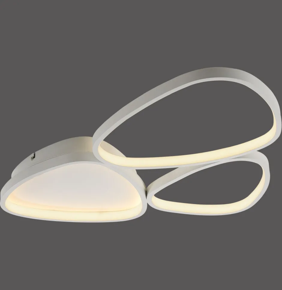 Just Light LED Deckenleuchte Weiß Metall 3000 K 3800 lm L:69,5 cm< Deckenleuchten|Led Lampen