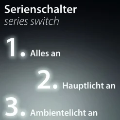 Paul Neuhaus LED Deckenleuchte Weiß Schwarz Serienschalter B:48 cm< Deckenleuchten|Flurlampen