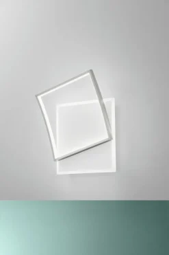 Eco-Light LED Deckenleuchte Weiß Silber 40 W 4800 lm L:42 cm< Wohnzimmerlampen|Metall Lampen