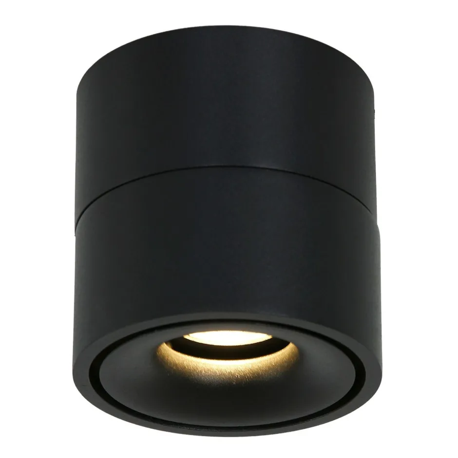 Steinhauer LED Deckenspot Metall Schwarz Ø78 cm rund 8 W 2700 K< Led Lampen|Spots