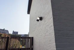 Metall Lampen|Led Außenleuchten*Eco-Light LED Deckenspot verstellbar IP54 Schwarz 4000 K L:25 cm