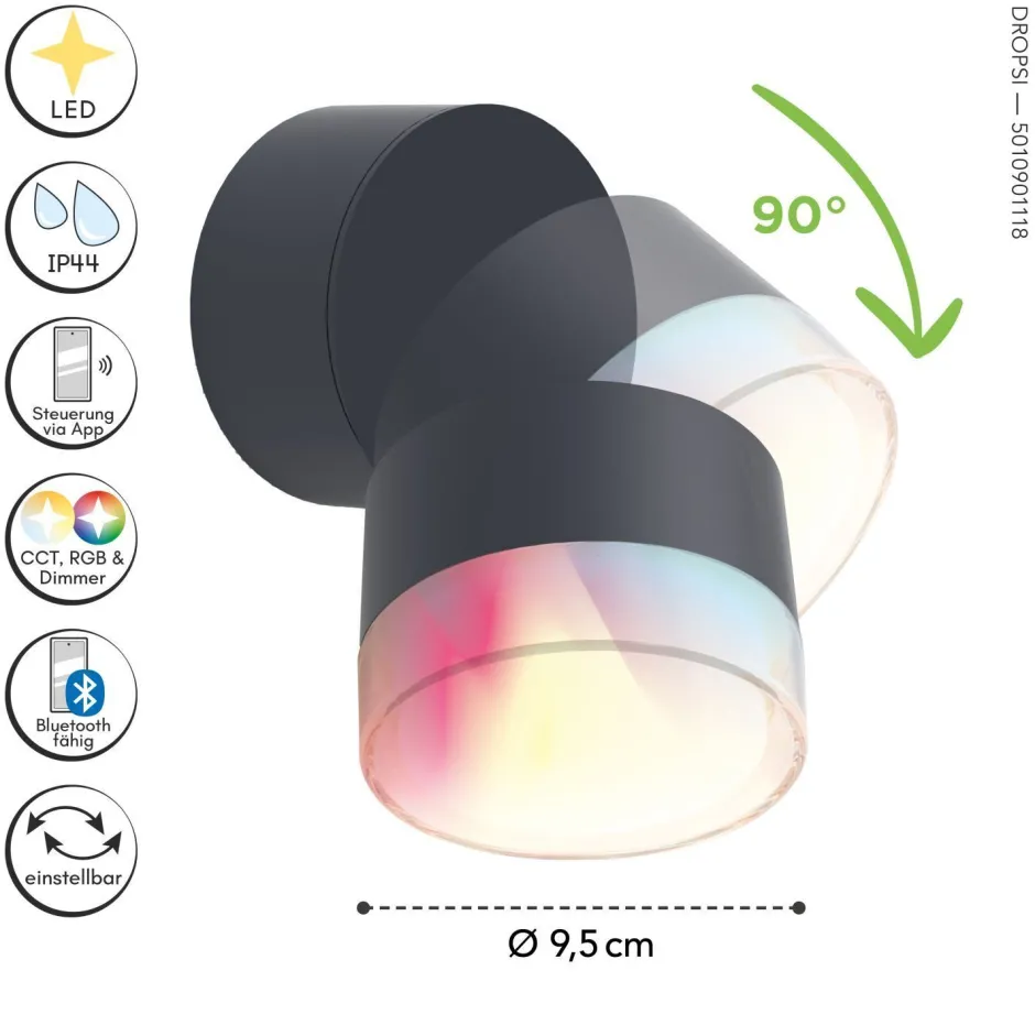 Eco-Light LED Deckenstrahler Aluminium dimmbar IP44 verstellbar< Led Außenleuchten|Moderne Außenleuchten