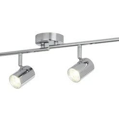 Glaslampen|Wohnzimmerlampen*Searchlight LED Deckenstrahler Chrom 3000 K 1459 lm Metall