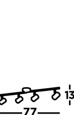 Glaslampen|Wohnzimmerlampen*Searchlight LED Deckenstrahler Chrom 3000 K 1459 lm Metall