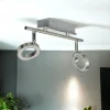 Kristalllampen|Moderne Lampen*WOFI LED Deckenstrahler länglich 34 cm 2-flammig Wohnzimmer
