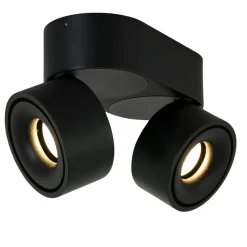 Steinhauer LED Deckenstrahler Metall Schwarz L:16,1 cm 2-flammig< Led Lampen|Spots