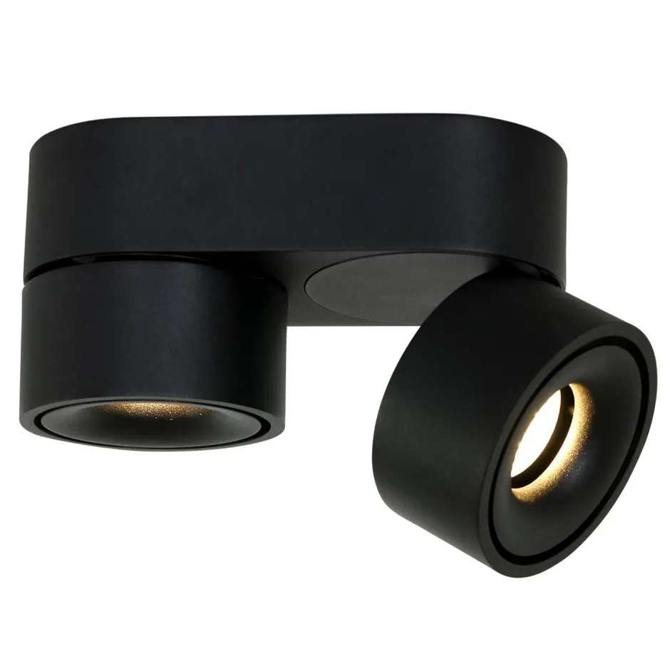 Steinhauer LED Deckenstrahler Metall Schwarz L:16,1 cm 2-flammig< Led Lampen|Spots