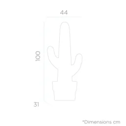 Newgarden LED Dekolampe Garten Weiß 100 cm IP65 6000 K Kabel Kaktus< Metall Lampen|Wegeleuchten