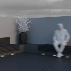 Metall Lampen|Led Außenleuchten*Maytoni LED Einbauleuchte Wand Aluminium Ø 6,2 cm IP65 Schwarz