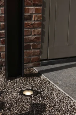 Eco-Light LED Einbaustrahler Aluminium IP67 rund Ø12 cm Nickel< Led Außenleuchten|Moderne Außenleuchten