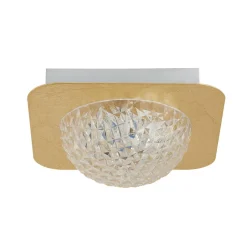 Searchlight LED Einbaustrahler in Gold Metall B:18 cm 585 lm Decke< Flurlampen|Bürolampen