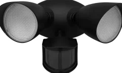 Metall Lampen|Led Außenleuchten*Eco-Light LED Gartenspot Aluminium Bewegungssensor IP54 flexibel