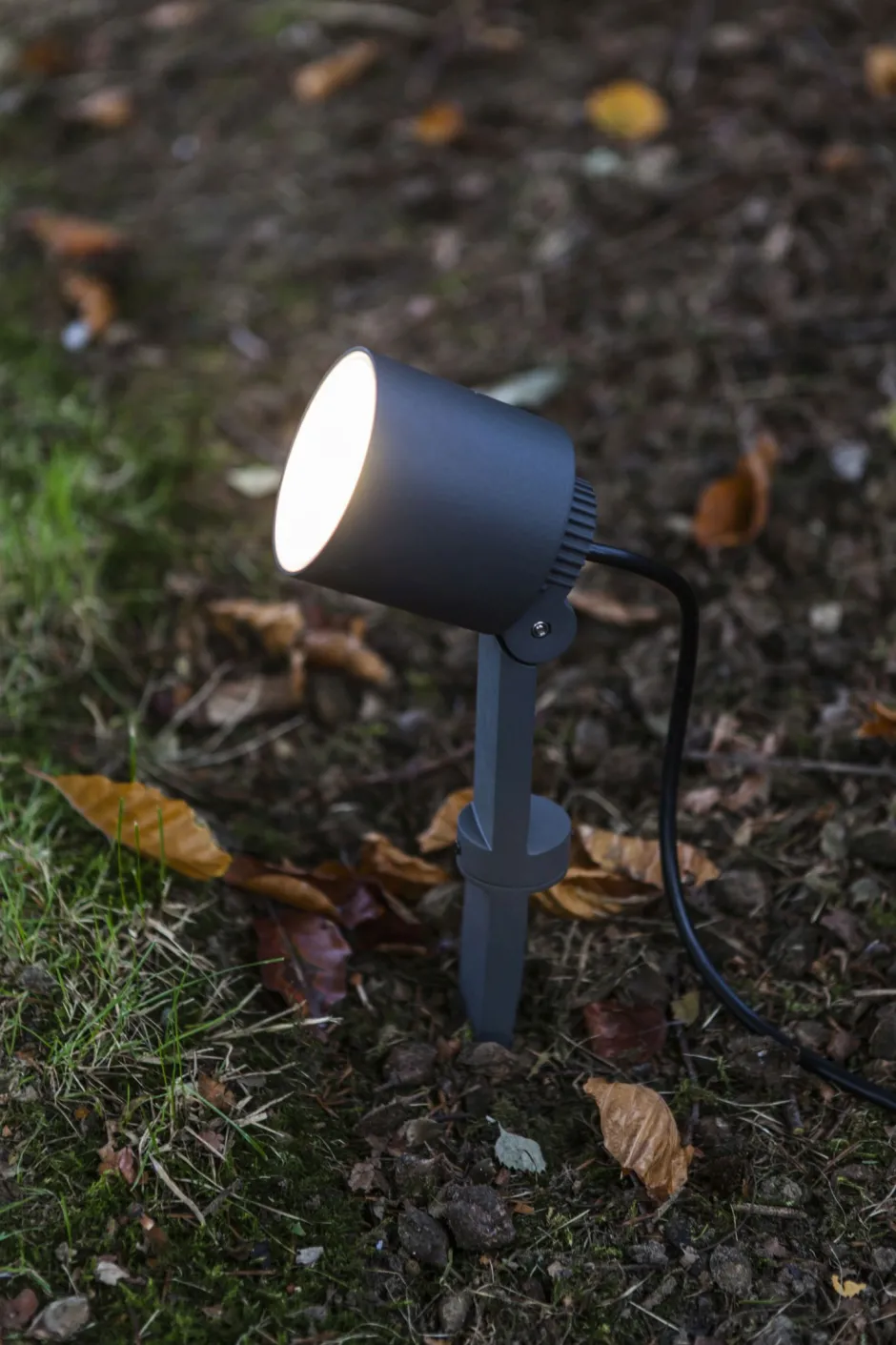 Metall Lampen|Led Außenleuchten*Eco-Light LED Gartenstrahler Aluminium verstellbar Erdspieß IP54