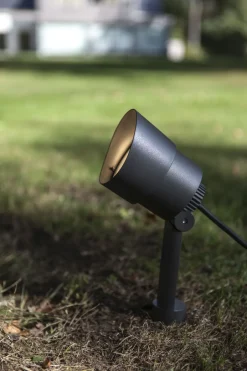 Metall Lampen|Led Außenleuchten*Eco-Light LED Gartenstrahler Aluminium verstellbar Erdspieß IP54