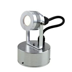 Led Außenleuchten*Elstead LED Gartenstrahler mit Kabel rund Aluminium IP54