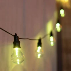 Außenlichterketten|Dekolampen Außen*Newgarden LED Girlande außen Farbwechsel Fernbedienung Stecker 5m