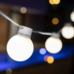 Newgarden LED Girlande Garten IP44 Weiß 5m lang 3000K TAKAO< Außenlichterketten|Solarleuchten