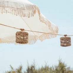 Newgarden LED Girlande Garten 5m lang IP44 Jute Seegras 2700 K< Außenlichterketten|Dekolampen Außen