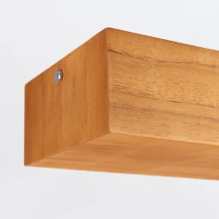 Hängelampen|Bürolampen*Elstead LED Hängelampe 100 cm lang Teak Holz Furnier 3000 K Modern