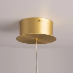 Maytoni LED Hängelampe Aluminium Glas D: 20 cm rund in Gold< Hängelampen|Led Lampen