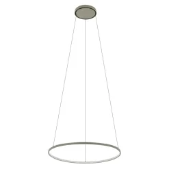 Hängelampen|Wohnzimmerlampen*Nowodvorski LED Hängelampe Aluminium Ring Seidenolive Ø60 cm 660 lm