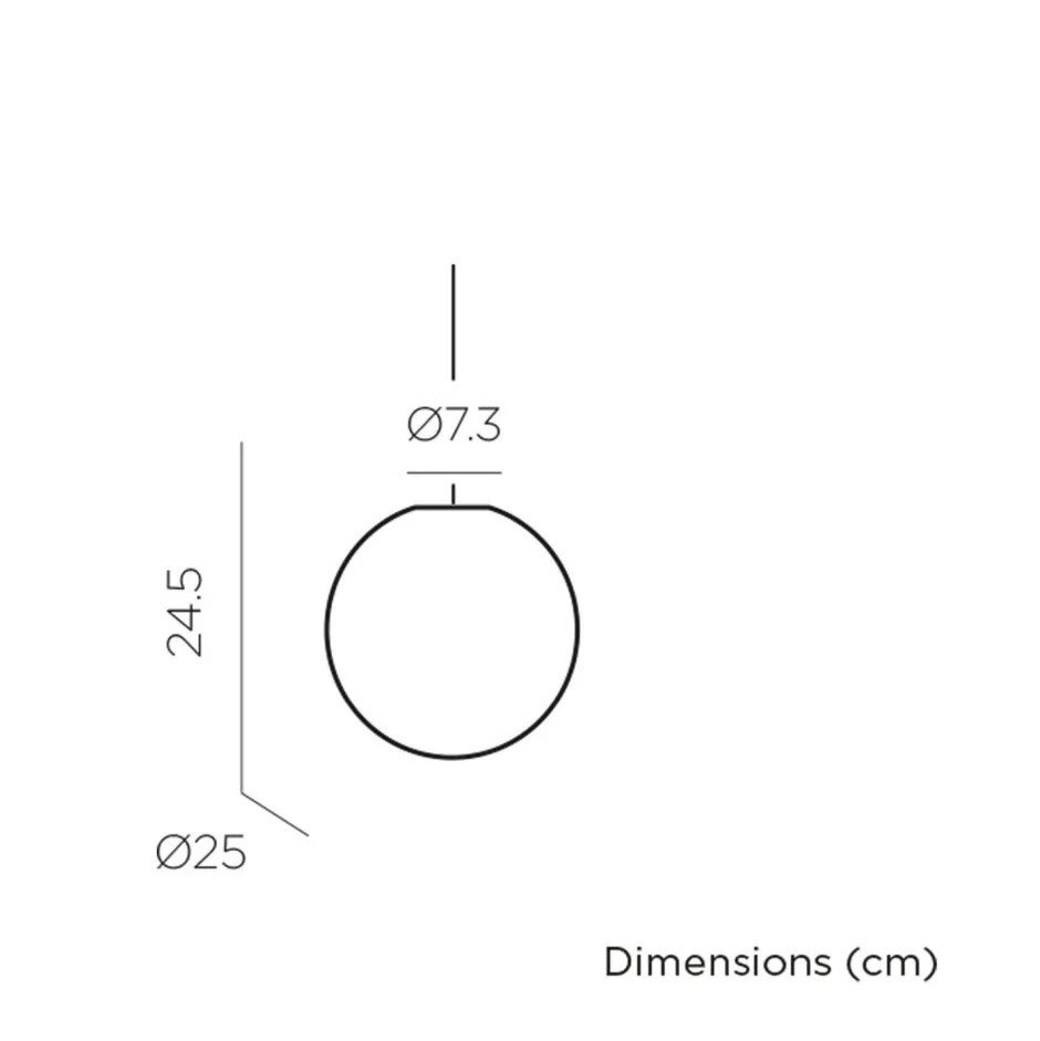 Newgarden LED Hängelampe außen IP44 Ø 25 cm Weiß Kugel 3000-6500 K< Metall Lampen|Kugellampen