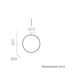 Kugellampen|Hängeleuchten Außen*Newgarden LED Hängelampe außen kabellos Dimmer Farbwechsel Ø 25 cm IP54