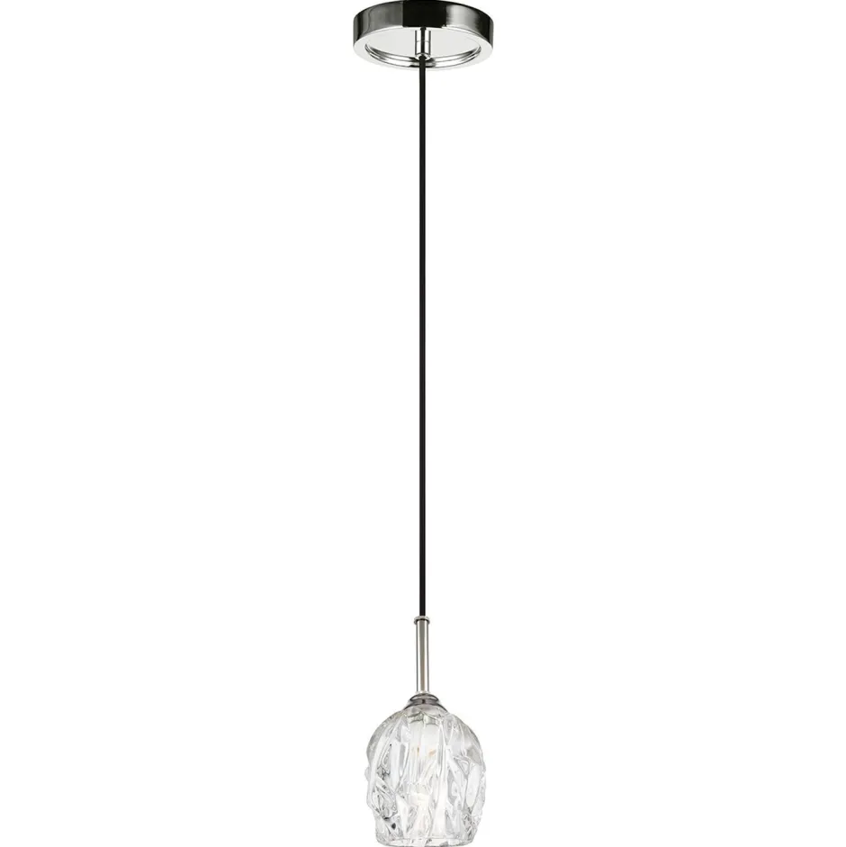 Elstead LED Hängelampe DARINA Nickel Ø11cm Pendelleuchte< Hängelampen|Wohnzimmerlampen