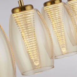 Searchlight LED Hängelampe Glas 3000 K 4-flammig B: 75,5 cm< Hängelampen|Led Lampen